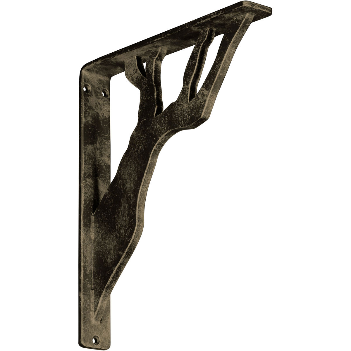 1 1/2"W X 12"D X 15"H Damon Wrought Iron , (Single Center Brace), Antiqued Copper Furniture > Cabinets & Storage > Ironing Centers Ekena Millwork 1 1/2"W x 10"D x 12"H Antiqued Pale Gold