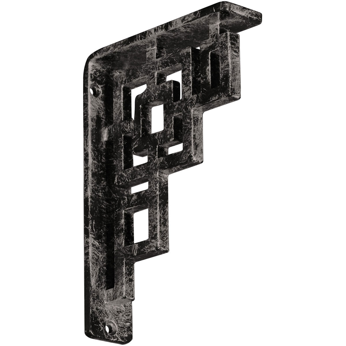 1 1/2"W X 12"D X 15"H Eris Wrought Iron , (Single Center Brace), Antiqued Bronze Furniture > Cabinets & Storage > Ironing Centers Ekena Millwork 1 1/2"W x 5 1/2"D x 8"H Antiqued Warm Silver