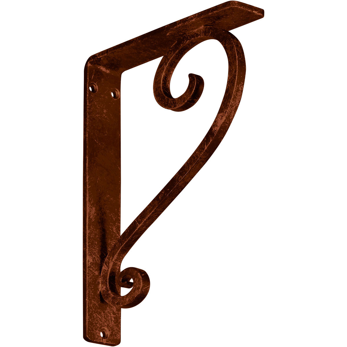 1 1/2"W X 10"D X 12"H Edwards Wrought Iron , (Single Center Brace), Antiqued Brass Furniture > Cabinets & Storage > Ironing Centers Ekena Millwork 1 1/2"W x 7 1/2"D x 10"H Antiqued Copper