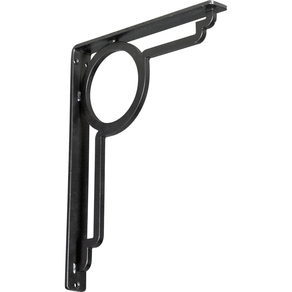 1 1/2"W X 12"D X 15"H Maria Wrought Iron , (Single Center Brace), Antiqued Pale Gold Furniture > Cabinets & Storage > Ironing Centers Ekena Millwork 1 1/2"W x 12"D x 15"H Powder Coated Black