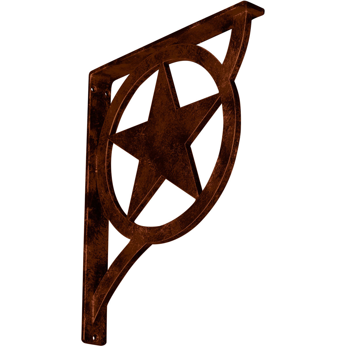 1 1/2"W X 7 1/2"D X 10"H Austin Wrought Iron , (Single Center Brace), Antiqued Pale Gold Furniture > Cabinets & Storage > Ironing Centers Ekena Millwork 1 1/2"W x 12"D x 15"H Antiqued Copper