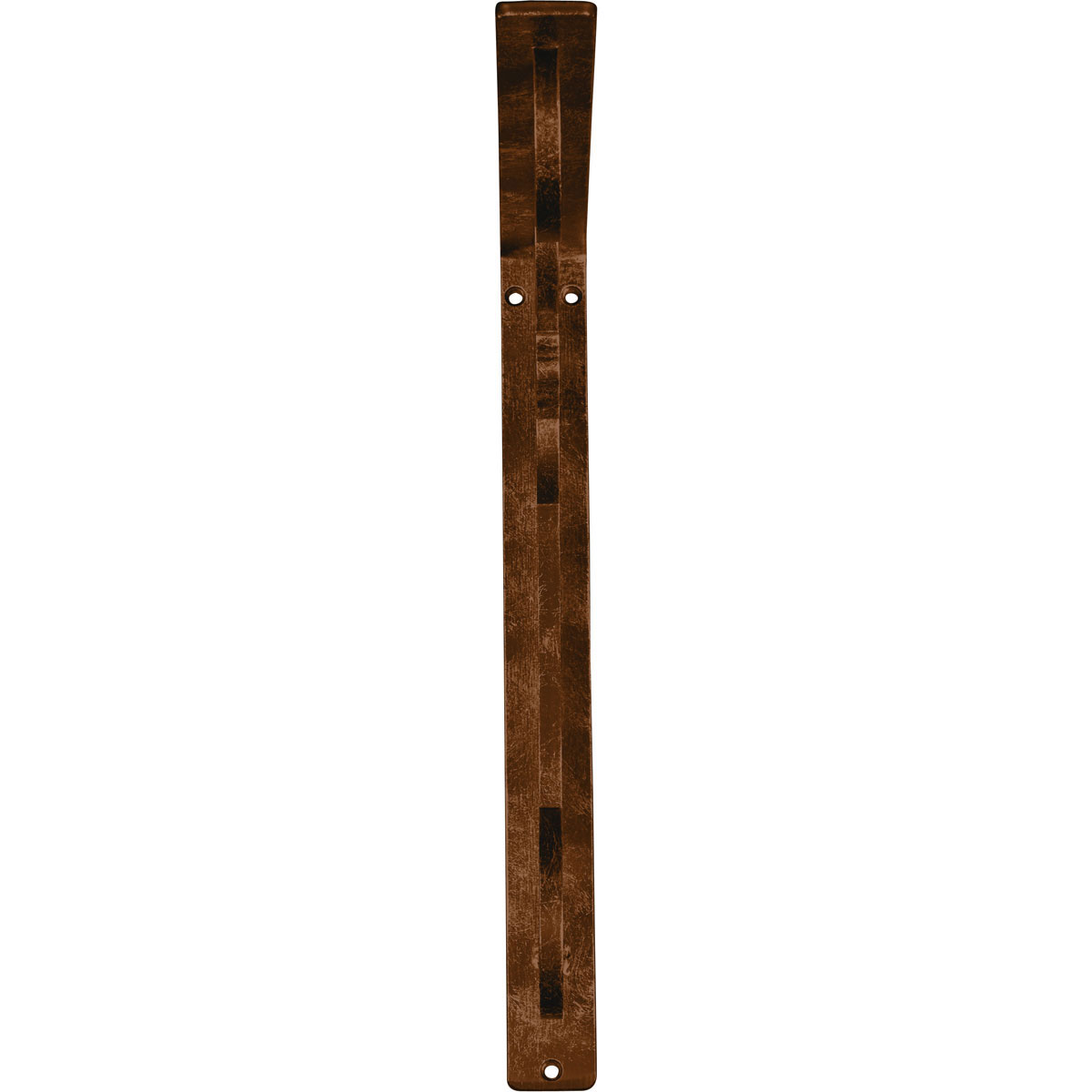1 1/2"W X 12"D X 15"H Fleur De Lis Wrought Iron , (Single Center Brace), Antiqued Bronze