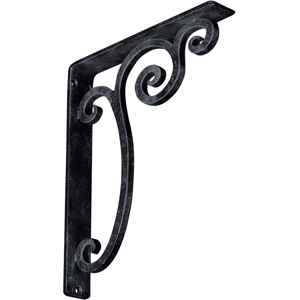 1 1/2"W X 7 1/2"D X 10"H Avery Wrought Iron , (Single Center Brace), Antiqued Pale Gold Furniture > Cabinets & Storage > Ironing Centers Ekena Millwork 1 1/2"W x 10"D x 12"H Antiqued Pewter