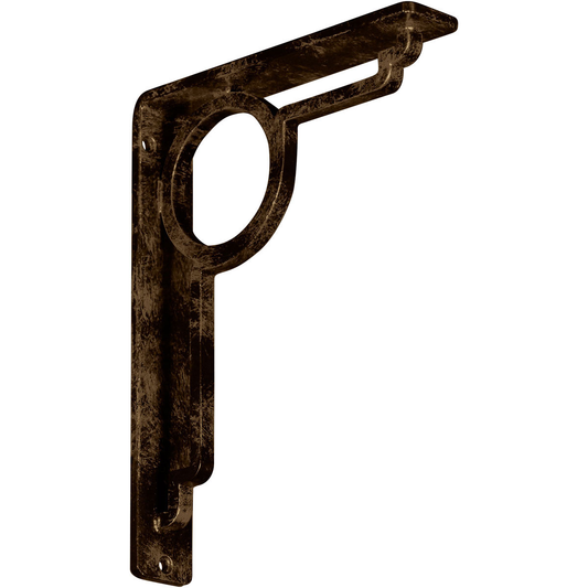 1 1/2"W X 7 1/2"D X 10"H Maria Wrought Iron , (Single Center Brace), Antiqued Brass Furniture > Cabinets & Storage > Ironing Centers Ekena Millwork 1 1/2"W x 7 1/2"D x 10"H Antiqued Brass