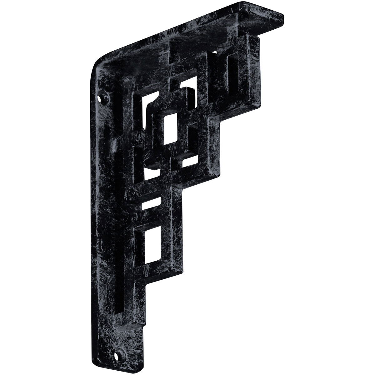 1 1/2"W X 12"D X 15"H Eris Wrought Iron , (Single Center Brace), Antiqued Bronze Furniture > Cabinets & Storage > Ironing Centers Ekena Millwork 1 1/2"W x 5 1/2"D x 8"H Antiqued Pewter