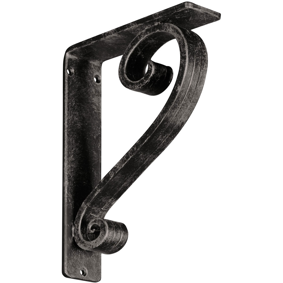 1 1/2"W X 10"D X 12"H Edwards Wrought Iron , (Single Center Brace), Antiqued Brass Furniture > Cabinets & Storage > Ironing Centers Ekena Millwork 2"W x 7 1/2"D x 10"H Antiqued Warm Silver