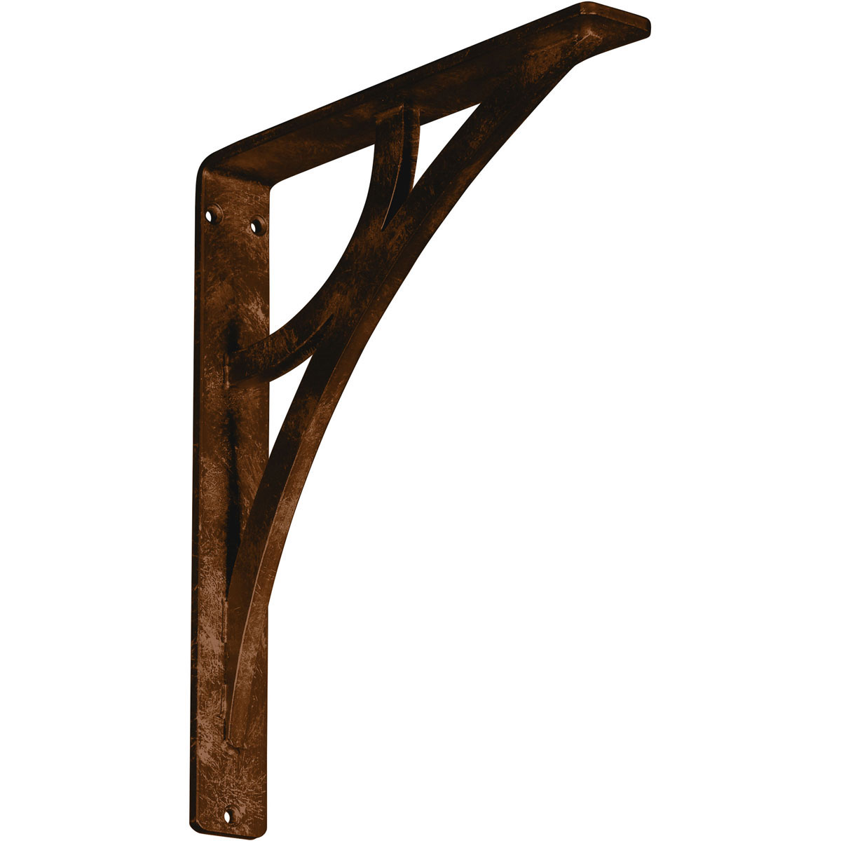 1 1/2"W X 5 1/2"D X 8"H Galveston Wrought Iron , (Single Center Brace), Antiqued Copper Furniture > Cabinets & Storage > Ironing Centers Ekena Millwork 1 1/2"W x 10"D x 12"H Antiqued Bronze