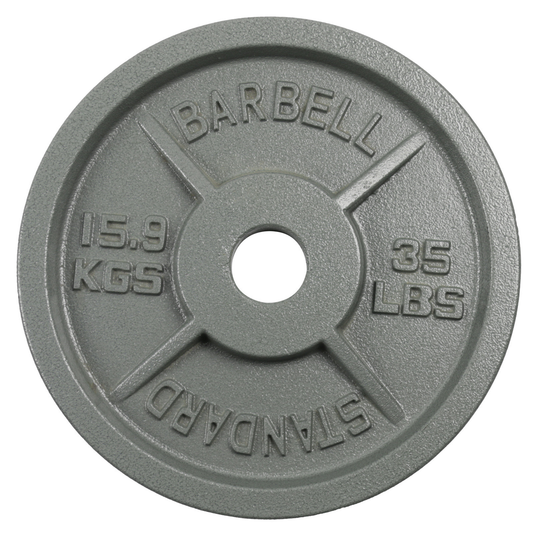 Tking Fashion Standard Cast Iron Weight Plate, 2-Inch Center Hole for Adjustable Dumbbell, Standard Barbell - Perfect for Strength Training Plates Exercise Balance (Single 35LB)