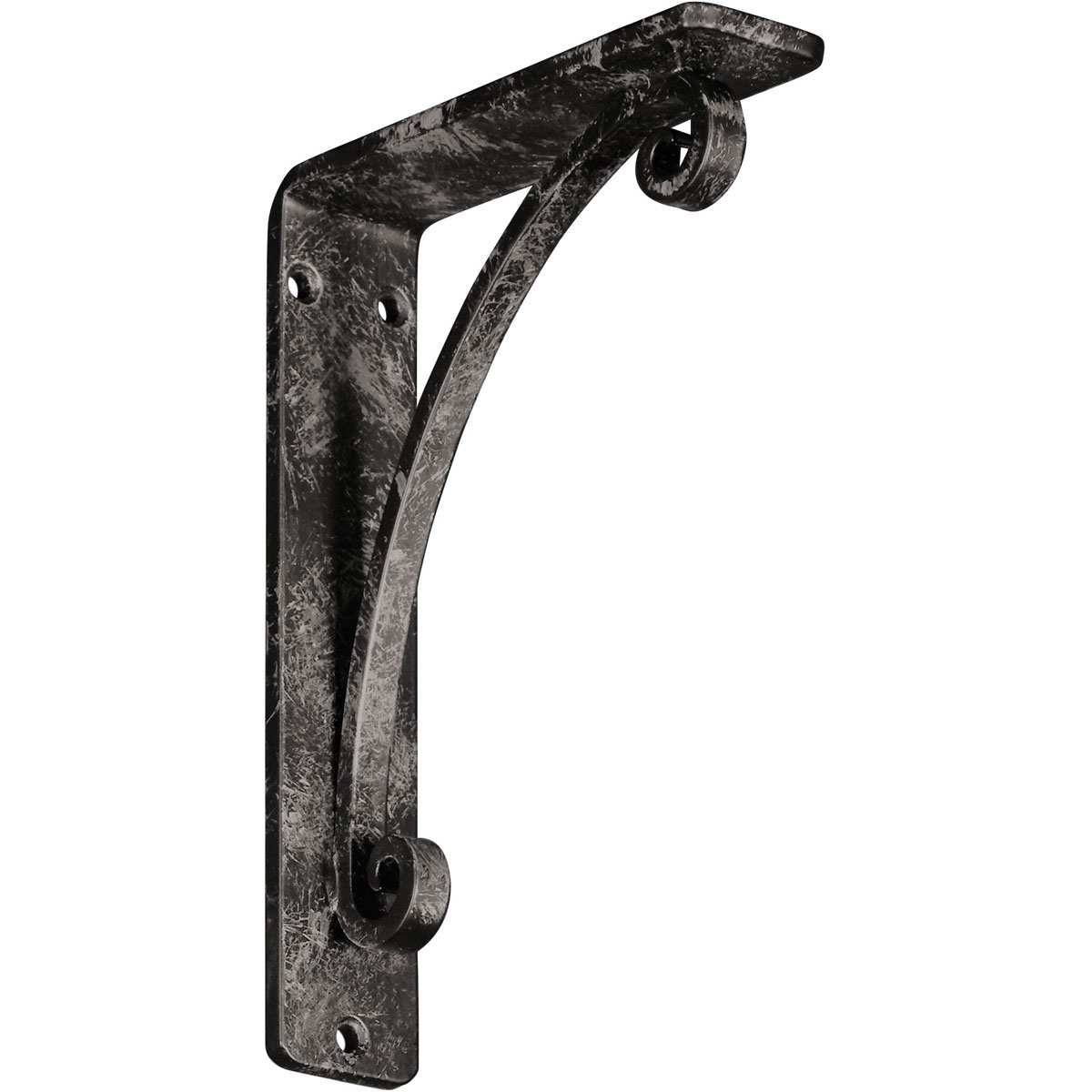 2"W X 10"D X 12"H Legacy Wrought Iron , (Triple Center Brace), Antiqued Copper Furniture > Cabinets & Storage > Ironing Centers Ekena Millwork 1 1/2"W x 5 1/2"D x 8"H Antiqued Warm Silver