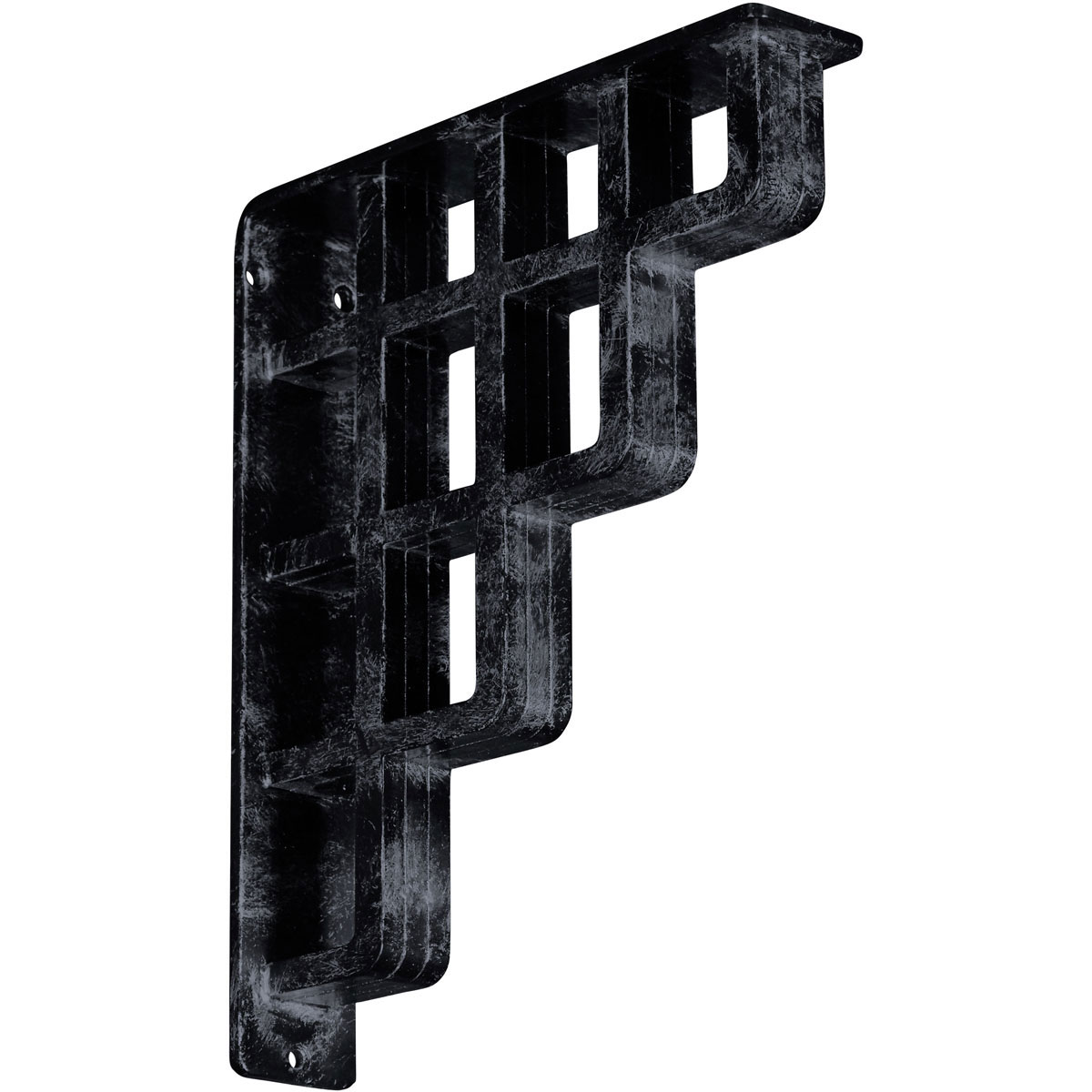 1 1/2"W X 7 1/2"D X 10"H Diane Wrought Iron , (Single Center Brace), Antiqued Bronze Furniture > Cabinets & Storage > Ironing Centers Ekena Millwork 2" W x 10" D x 12" H Antiqued Pewter