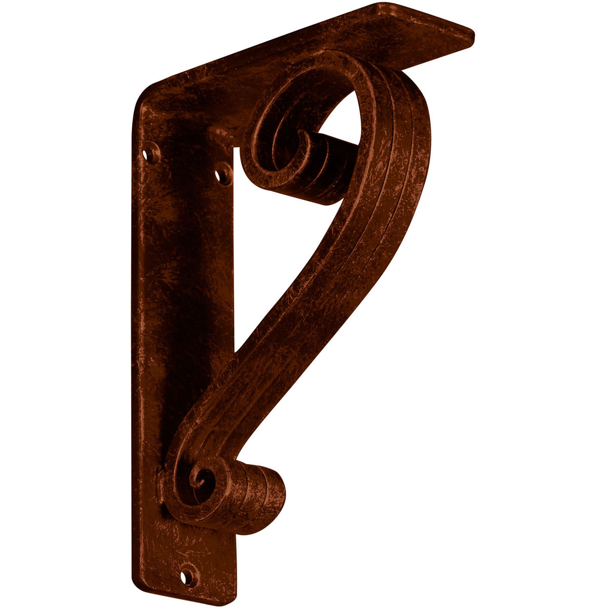 1 1/2"W X 10"D X 12"H Edwards Wrought Iron , (Single Center Brace), Antiqued Brass Furniture > Cabinets & Storage > Ironing Centers Ekena Millwork 2"W x 5 1/2"D x 8"H Antiqued Copper
