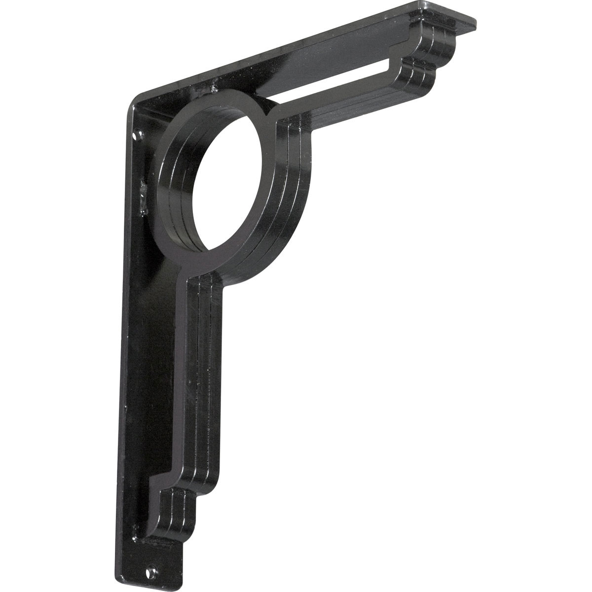 1 1/2"W X 7 1/2"D X 10"H Maria Wrought Iron , (Single Center Brace), Antiqued Brass Furniture > Cabinets & Storage > Ironing Centers Ekena Millwork 2" W x 10" D x 12" H Powder Coated Black