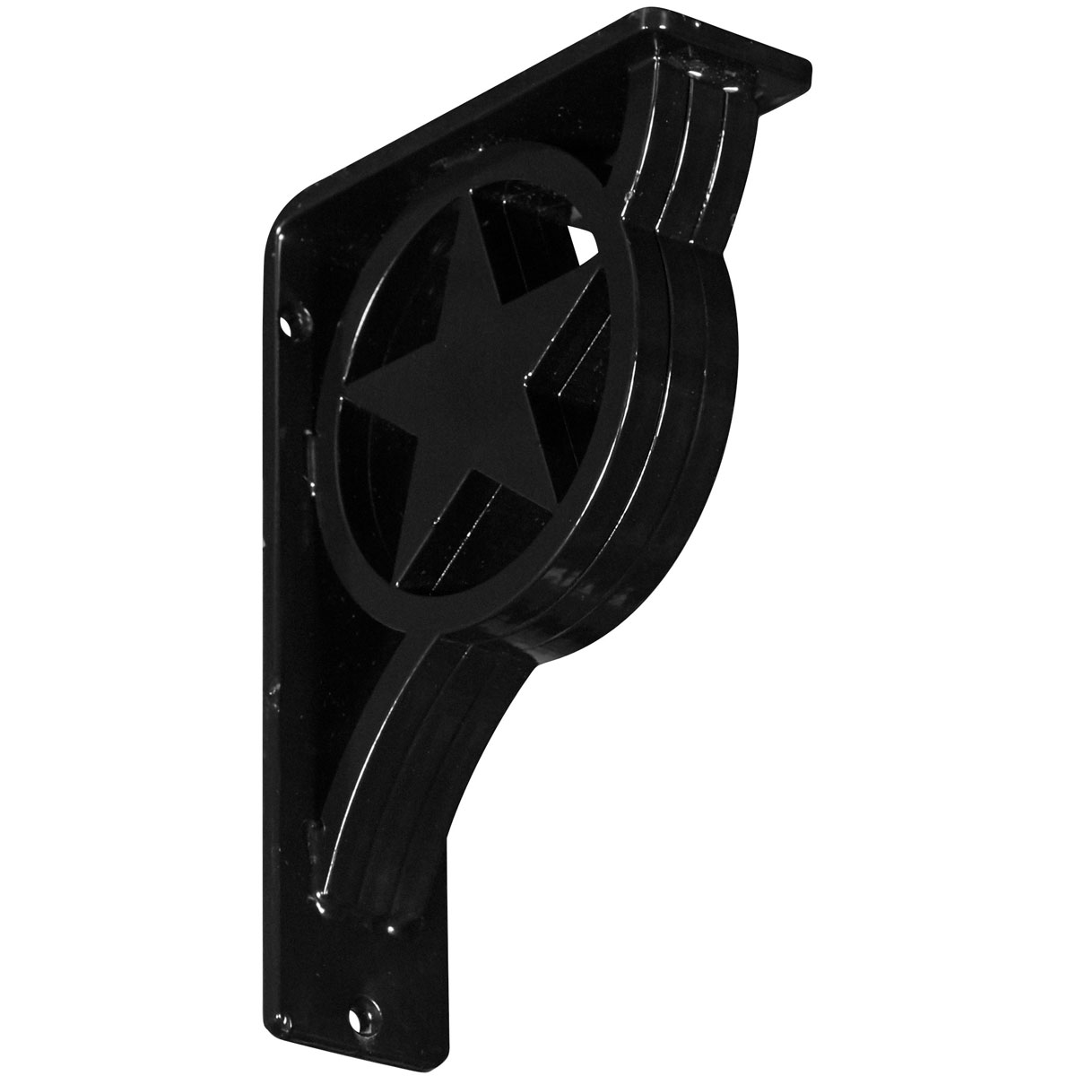1 1/2"W X 7 1/2"D X 10"H Austin Wrought Iron , (Single Center Brace), Antiqued Pale Gold Furniture > Cabinets & Storage > Ironing Centers Ekena Millwork 2"W x 5 1/2"D x 8"H Powder Coated Black