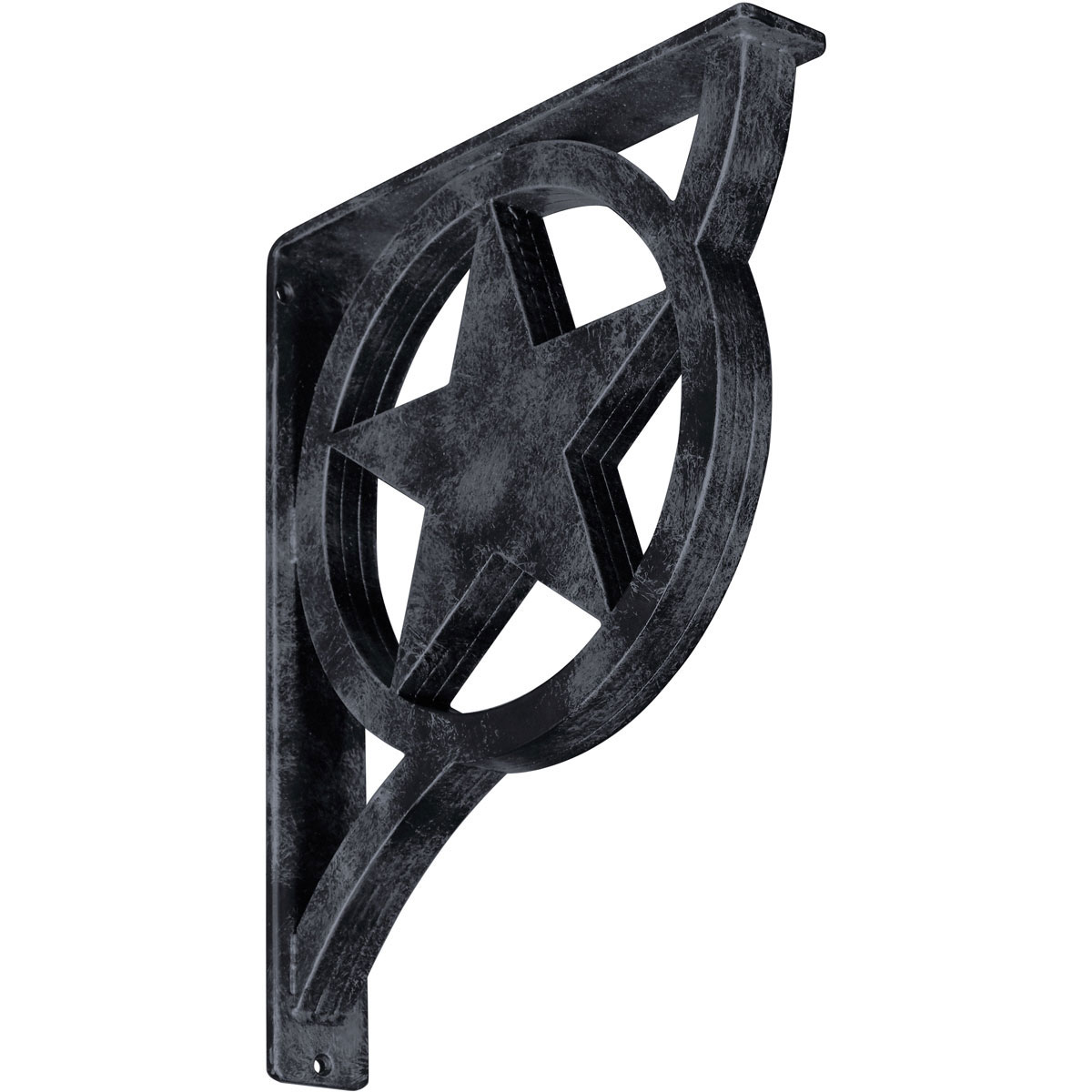 1 1/2"W X 7 1/2"D X 10"H Austin Wrought Iron , (Single Center Brace), Antiqued Pale Gold Furniture > Cabinets & Storage > Ironing Centers Ekena Millwork 2" W x 12" D x 15" H Antiqued Pewter
