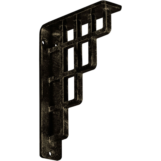 1 1/2"W X 5 1/2"D X 8"H Diane Wrought Iron , (Single Center Brace), Antiqued Pale Gold Furniture > Cabinets & Storage > Ironing Centers Ekena Millwork 1 1/2"W x 5 1/2"D x 8"H Antiqued Pale Gold