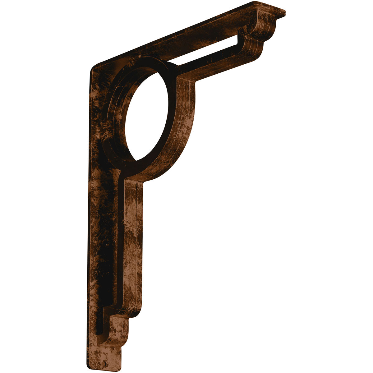 1 1/2"W X 7 1/2"D X 10"H Maria Wrought Iron , (Single Center Brace), Antiqued Brass Furniture > Cabinets & Storage > Ironing Centers Ekena Millwork 2" W x 12" D x 15" H Antiqued Bronze