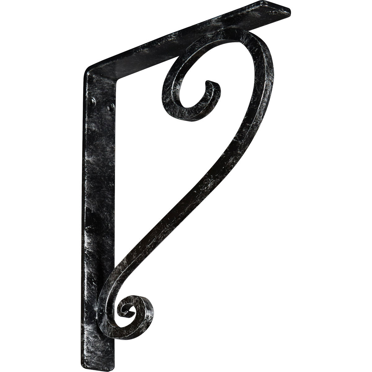 1 1/2"W X 12"D X 15"H Edwards Wrought Iron , (Single Center Brace), Antiqued Bronze Furniture > Cabinets & Storage > Ironing Centers Ekena Millwork 1 1/2"W x 10"D x 12"H Antiqued Silver