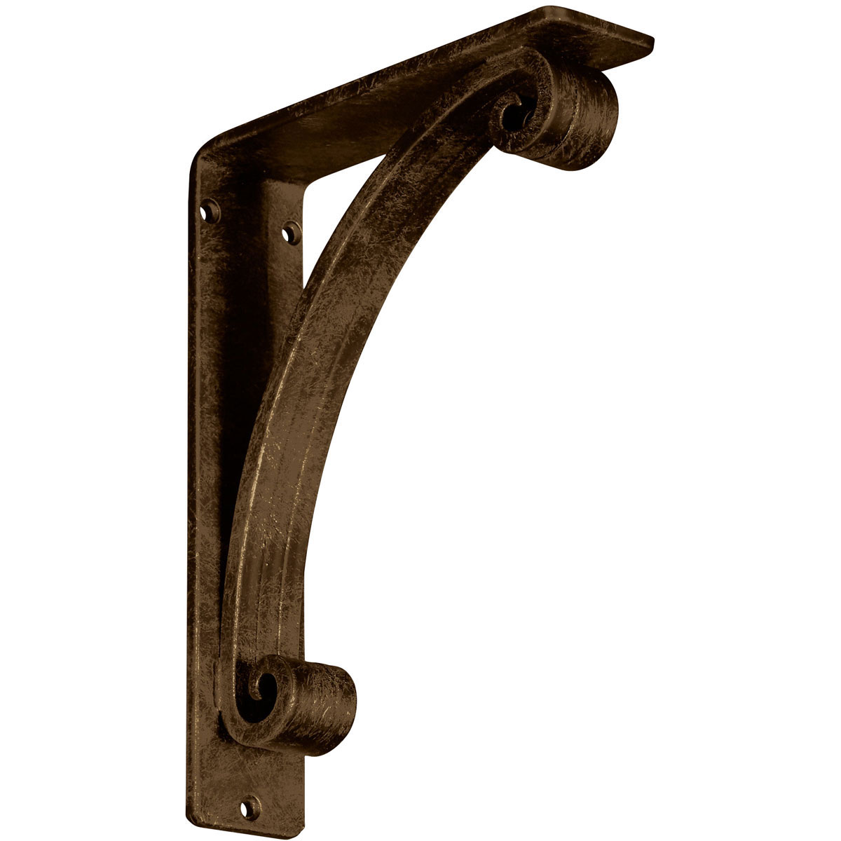 2"W X 5 1/2"D X 8"H Legacy Wrought Iron , (Triple Center Brace), Antiqued Bronze Furniture > Cabinets & Storage > Ironing Centers Ekena Millwork 2"W x 7 1/2"D x 10"H Antiqued Brass