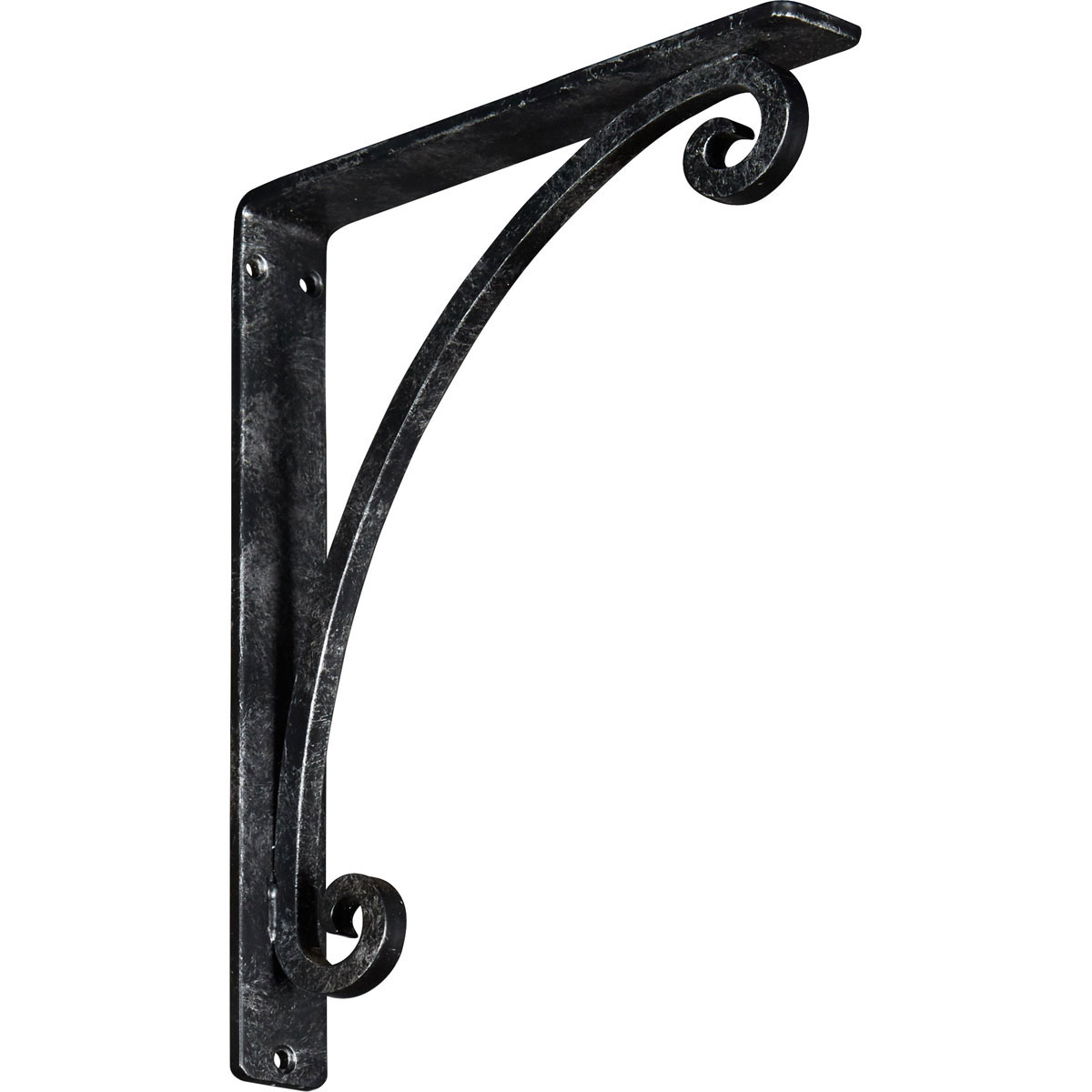2"W X 5 1/2"D X 8"H Legacy Wrought Iron , (Triple Center Brace), Antiqued Bronze Furniture > Cabinets & Storage > Ironing Centers Ekena Millwork 1 1/2"W x 10"D x 12"H Silver