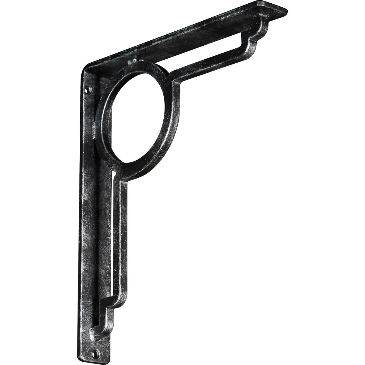 1 1/2"W X 7 1/2"D X 10"H Maria Wrought Iron , (Single Center Brace), Antiqued Brass Furniture > Cabinets & Storage > Ironing Centers Ekena Millwork 1 1/2"W x 10"D x 12"H Antiqued Silver