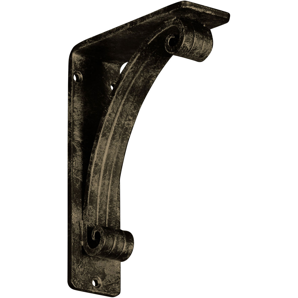 2"W X 5 1/2"D X 8"H Legacy Wrought Iron , (Triple Center Brace), Antiqued Bronze Furniture > Cabinets & Storage > Ironing Centers Ekena Millwork 2"W x 5 1/2"D x 8"H Antiqued Pale Gold