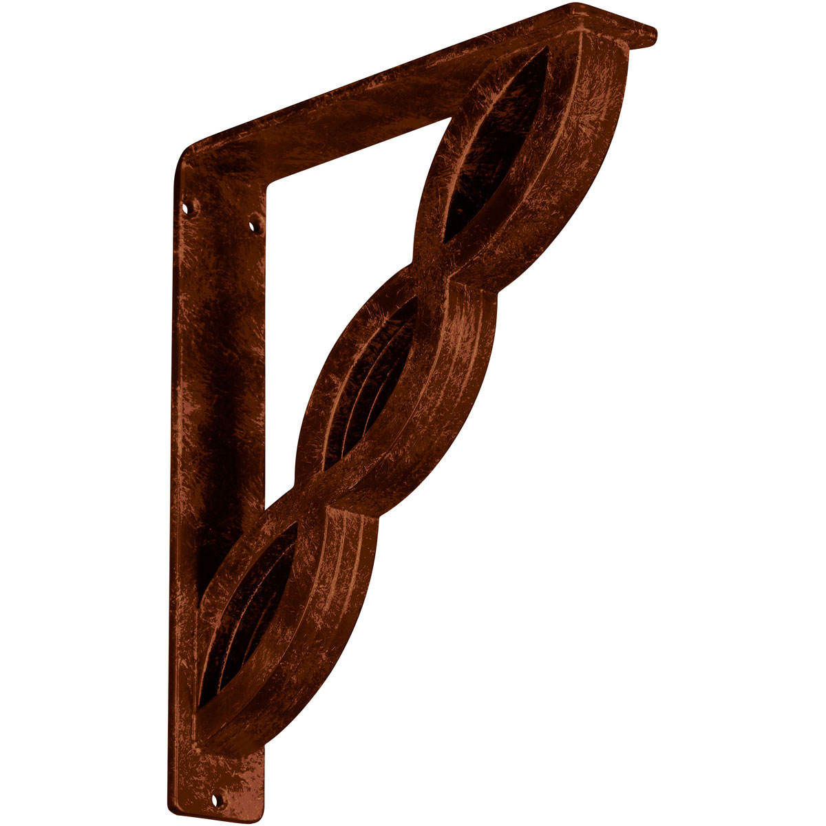 1 1/2"W X 10"D X 12"H Loera Wrought Iron , (Single Center Brace), Antiqued Brass Furniture > Cabinets & Storage > Ironing Centers Ekena Millwork 2" W x 10" D x 12" H Antiqued Copper