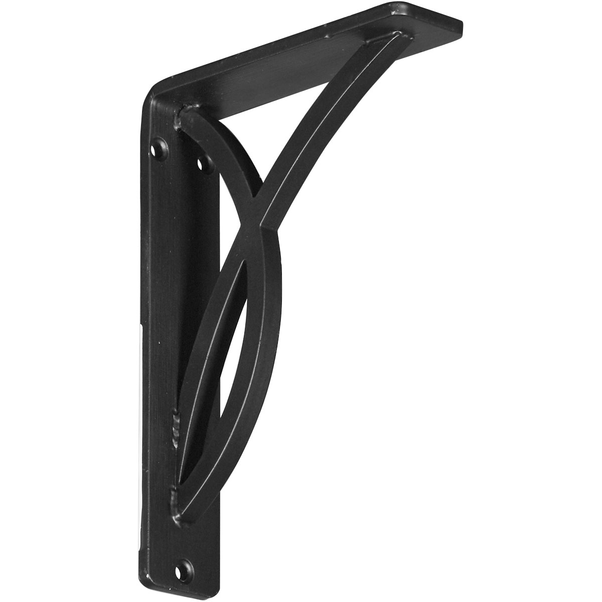 1 1/2"W X 7 1/2"D X 10"H Miller Wrought Iron , (Single Center Brace), Antiqued Bronze Furniture > Cabinets & Storage > Ironing Centers Ekena Millwork 1 1/2"W x 5 1/2"D x 8"H Antiqued Brass