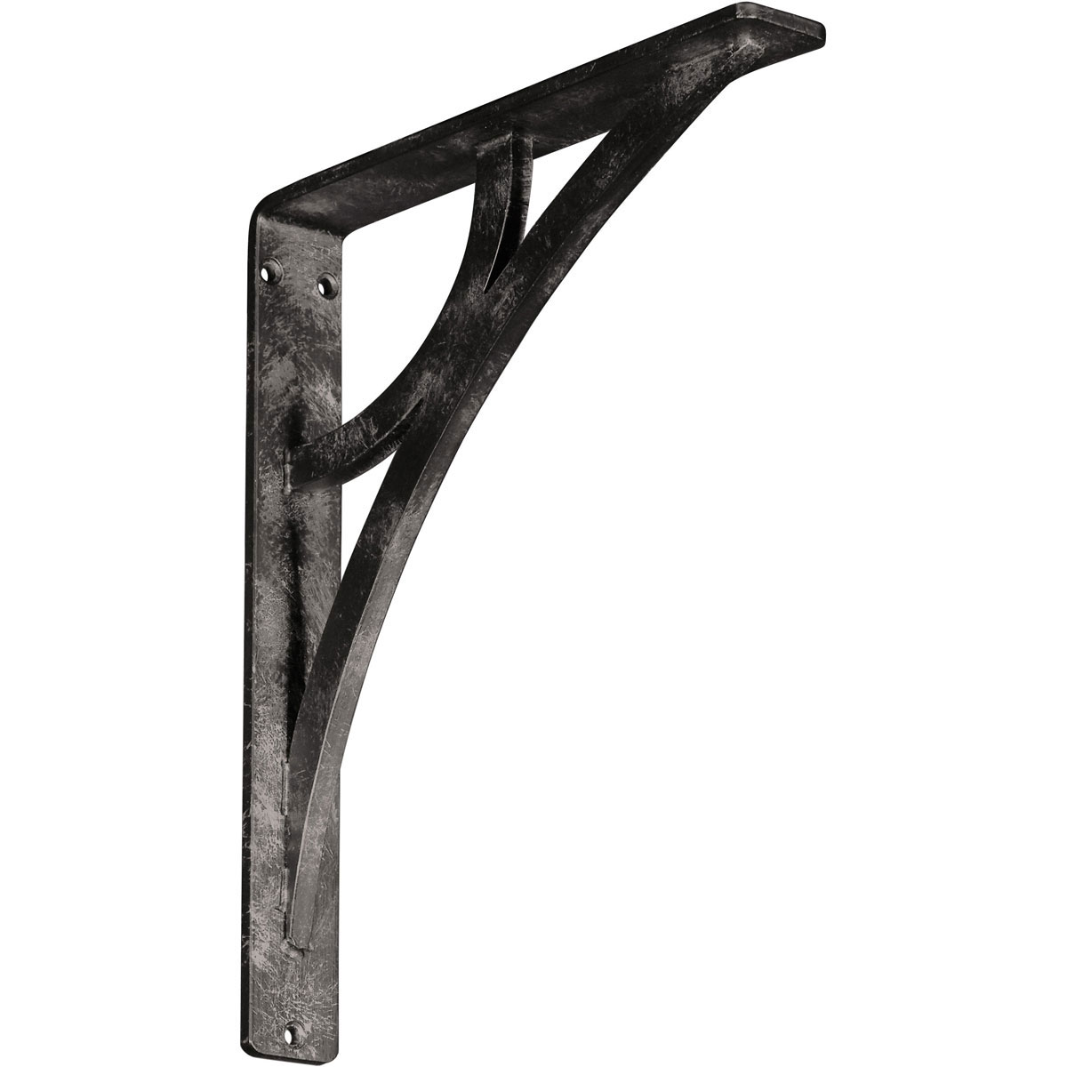 1 1/2"W X 5 1/2"D X 8"H Galveston Wrought Iron , (Single Center Brace), Antiqued Copper Furniture > Cabinets & Storage > Ironing Centers Ekena Millwork 1 1/2"W x 10"D x 12"H Antiqued Warm Silver