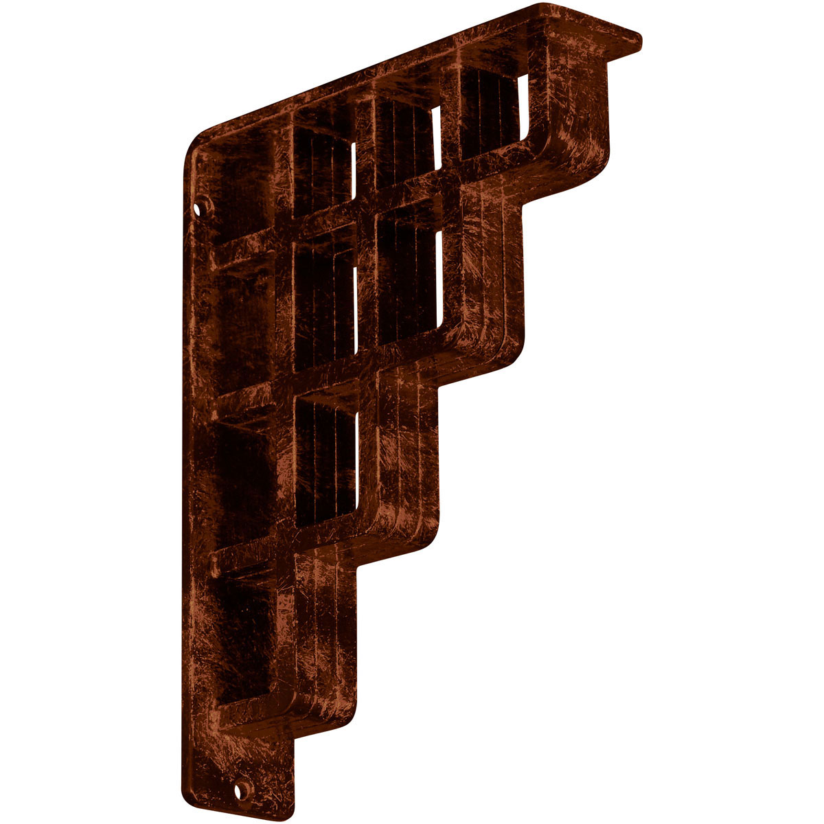 1 1/2"W X 12"D X 15"H Diane Wrought Iron , (Single Center Brace), Antiqued Copper Furniture > Cabinets & Storage > Ironing Centers Ekena Millwork 2"W x 7 1/2"D x 10"H Antiqued Copper