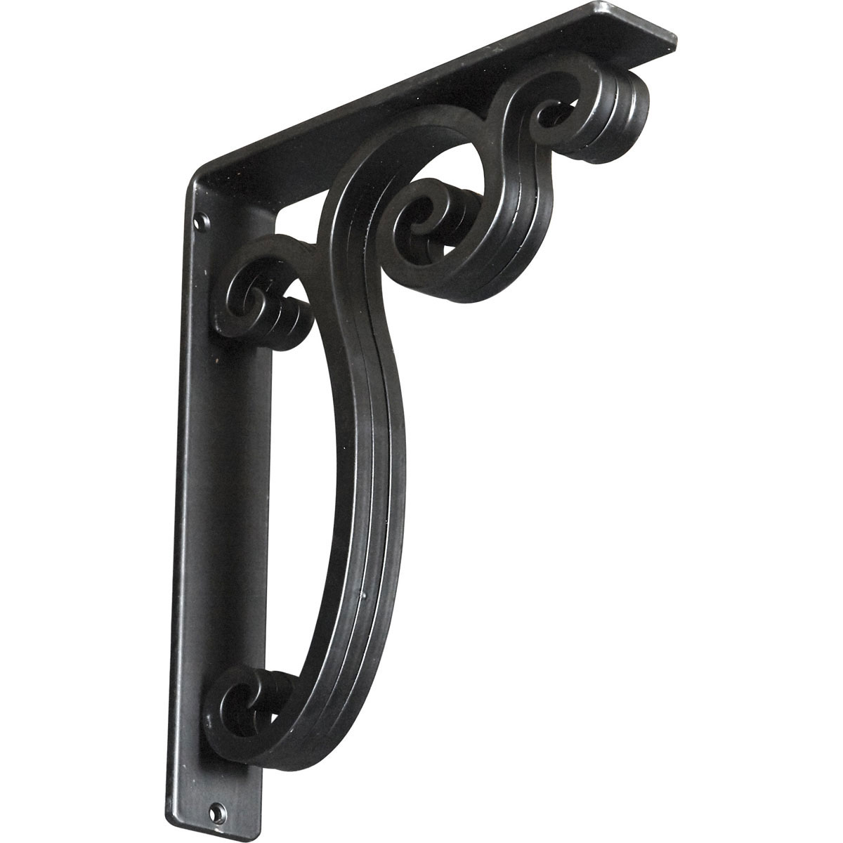 1 1/2"W X 7 1/2"D X 10"H Avery Wrought Iron , (Single Center Brace), Antiqued Pale Gold Furniture > Cabinets & Storage > Ironing Centers Ekena Millwork 2" W x 10" D x 12" H Powder Coated Black