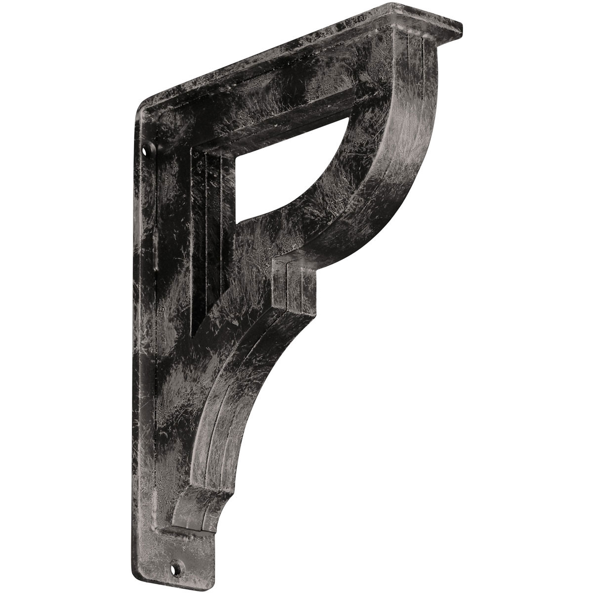 2"W X 12"D X 15"H Bradford Wrought Iron , (Triple Center Brace), Antiqued Bronze Furniture > Cabinets & Storage > Ironing Centers Ekena Millwork 2"W x 7 1/2"D x 10"H Antiqued Warm Silver