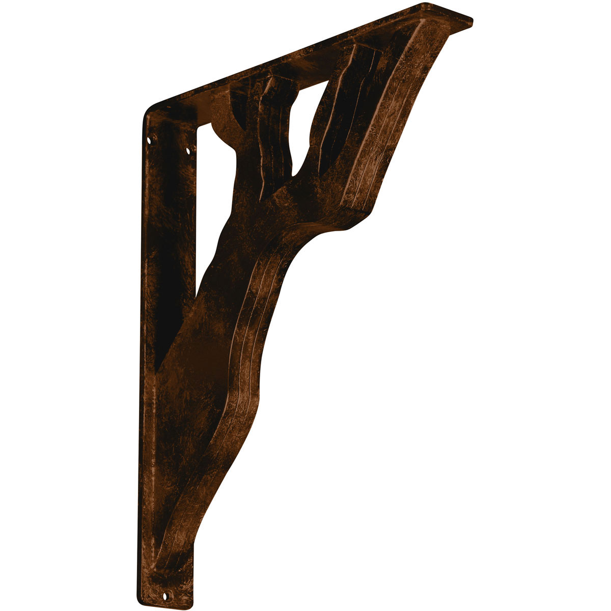 1 1/2"W X 12"D X 15"H Damon Wrought Iron , (Single Center Brace), Antiqued Copper Furniture > Cabinets & Storage > Ironing Centers Ekena Millwork 2" W x 12" D x 15" H Antiqued Bronze
