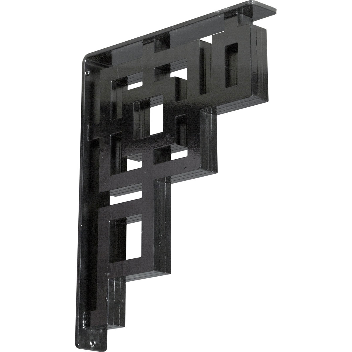 1 1/2"W X 12"D X 15"H Eris Wrought Iron , (Single Center Brace), Antiqued Bronze Furniture > Cabinets & Storage > Ironing Centers Ekena Millwork 2" W x 12" D x 15" H Powder Coated Black