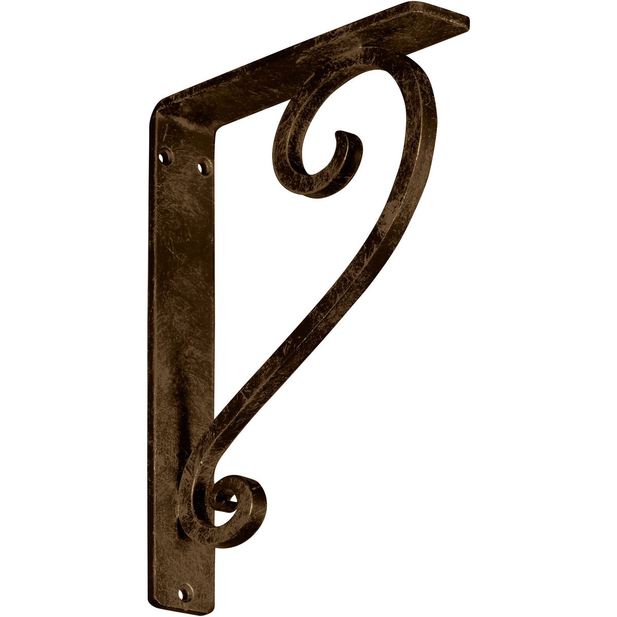 1 1/2"W X 10"D X 12"H Edwards Wrought Iron , (Single Center Brace), Antiqued Brass Furniture > Cabinets & Storage > Ironing Centers Ekena Millwork 1 1/2"W x 7 1/2"D x 10"H Antiqued Brass