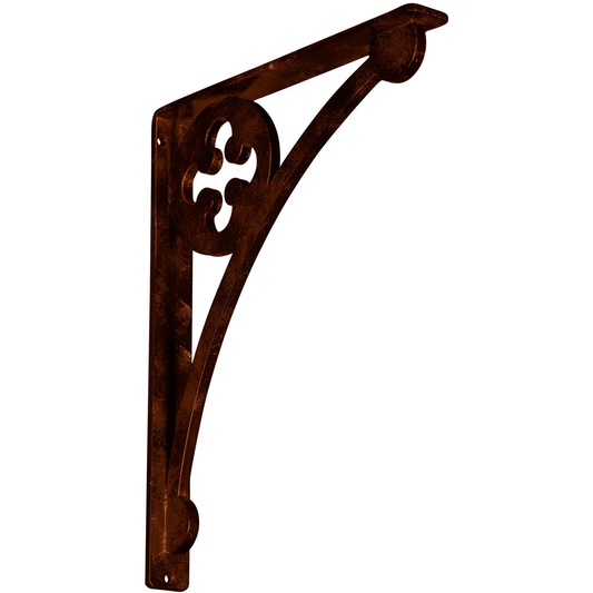 1 1/2"W X 12"D X 15"H Crawley Wrought Iron , (Single Center Brace), Antiqued Copper Furniture > Cabinets & Storage > Ironing Centers Ekena Millwork 1 1/2"W x 12"D x 15"H Antiqued Copper