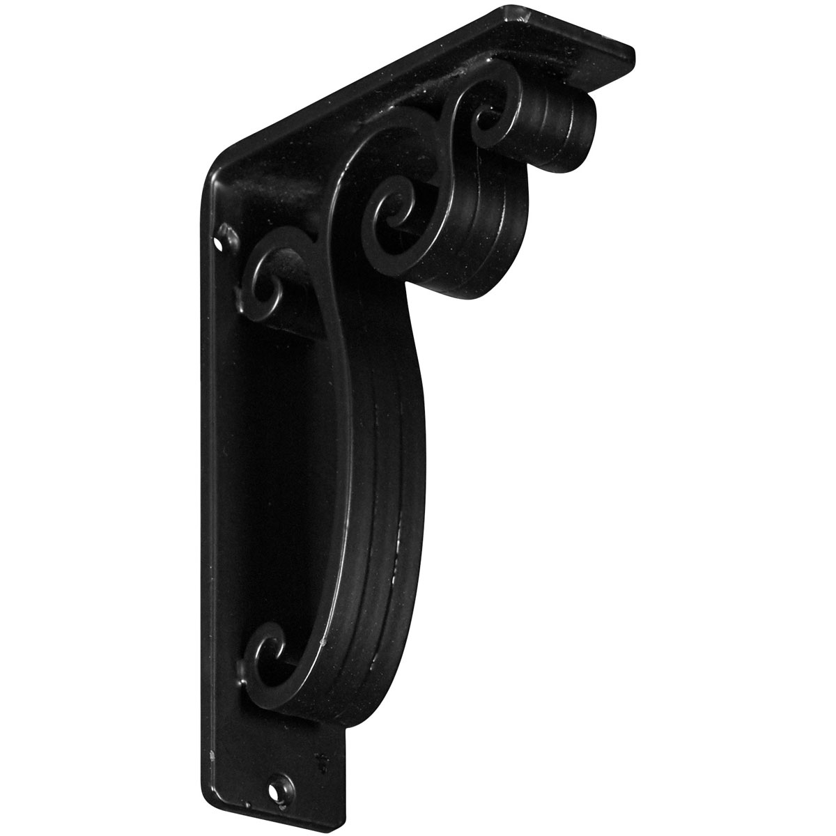 1 1/2"W X 7 1/2"D X 10"H Avery Wrought Iron , (Single Center Brace), Antiqued Pale Gold Furniture > Cabinets & Storage > Ironing Centers Ekena Millwork 2"W x 5 1/2"D x 8"H Powder Coated Black