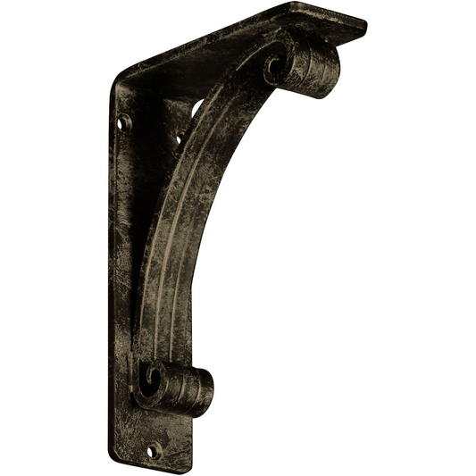2"W X 5 1/2"D X 8"H Legacy Wrought Iron , (Triple Center Brace), Antiqued Pale Gold Furniture > Cabinets & Storage > Ironing Centers Ekena Millwork 2"W x 5 1/2"D x 8"H Antiqued Pale Gold