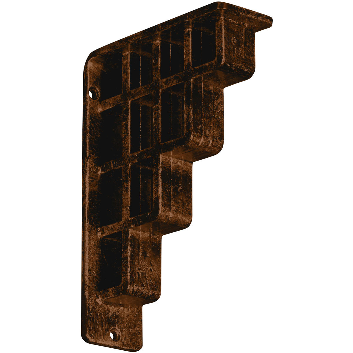 1 1/2"W X 12"D X 15"H Diane Wrought Iron , (Single Center Brace), Antiqued Copper Furniture > Cabinets & Storage > Ironing Centers Ekena Millwork 2"W x 5 1/2"D x 8"H Antiqued Bronze