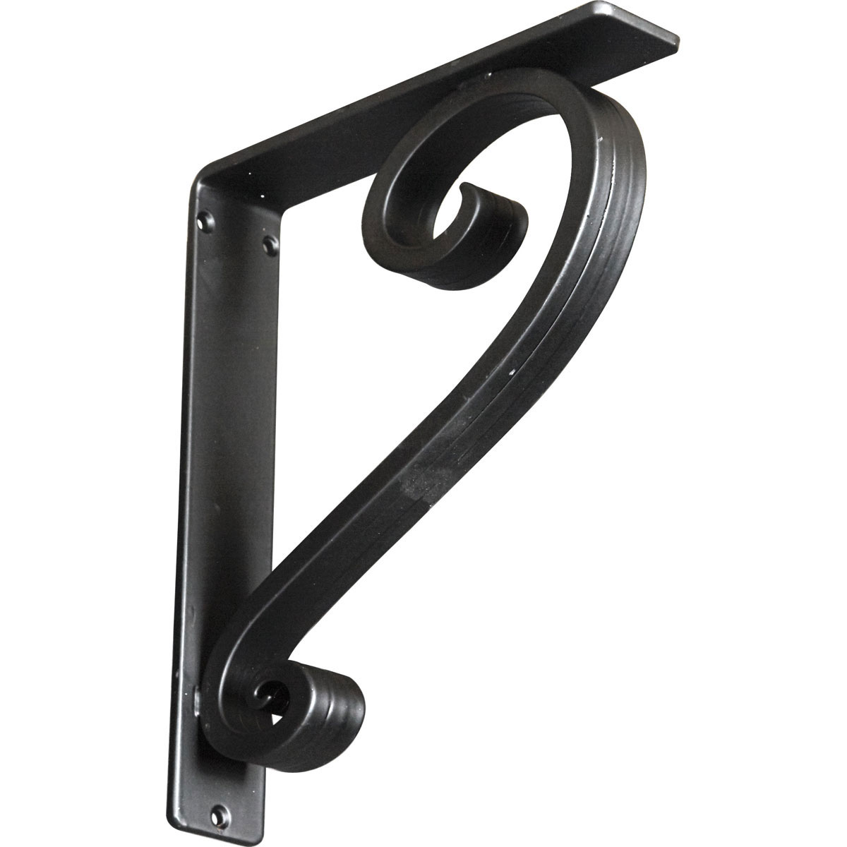 1 1/2"W X 10"D X 12"H Edwards Wrought Iron , (Single Center Brace), Antiqued Brass Furniture > Cabinets & Storage > Ironing Centers Ekena Millwork 2" W x 10" D x 12" H Powder Coated Black