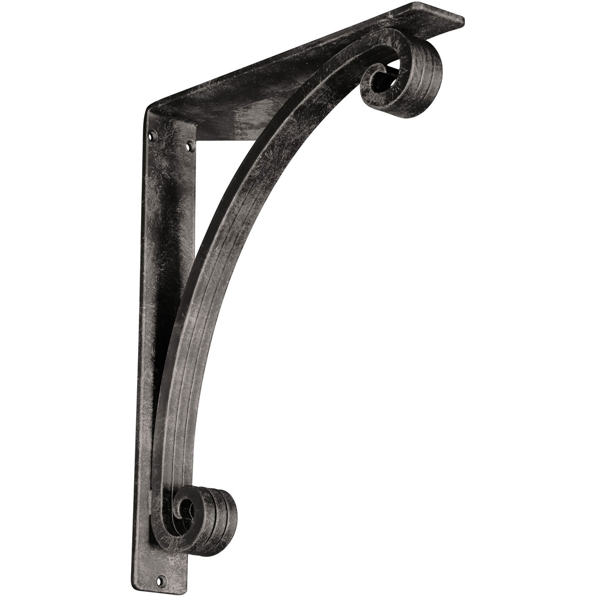 2"W X 5 1/2"D X 8"H Legacy Wrought Iron , (Triple Center Brace), Antiqued Bronze Furniture > Cabinets & Storage > Ironing Centers Ekena Millwork 2" W x 12" D x 15" H Silver