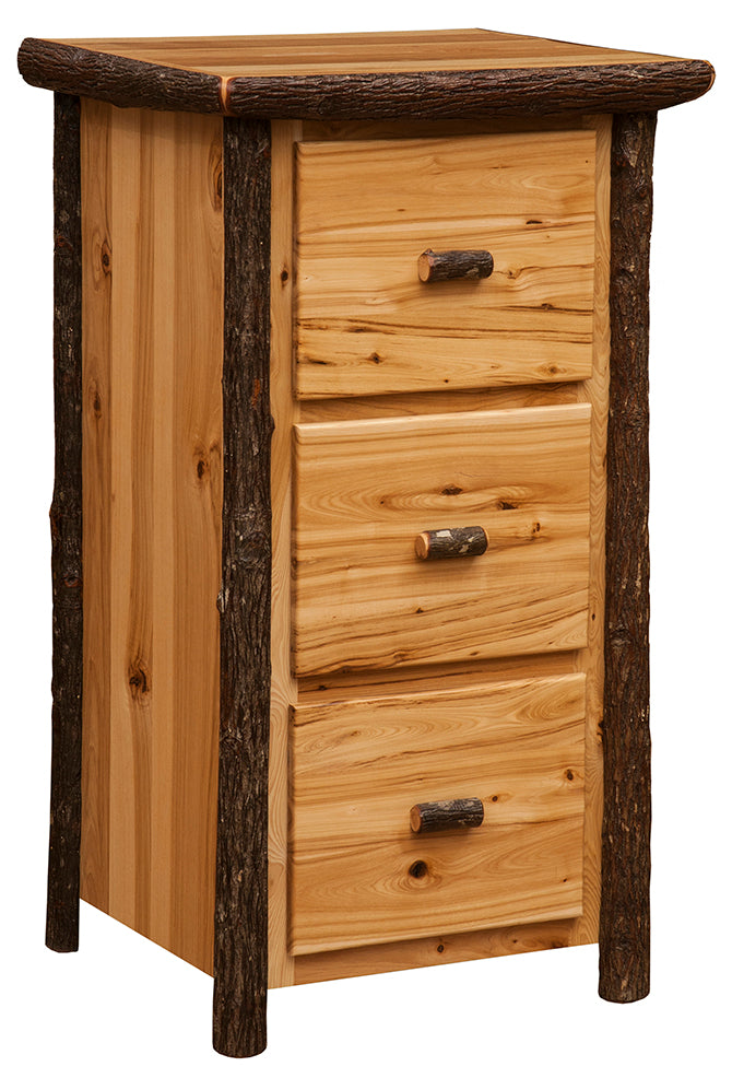 Fireside Lodge Hickory Three Drawer File Cabinet