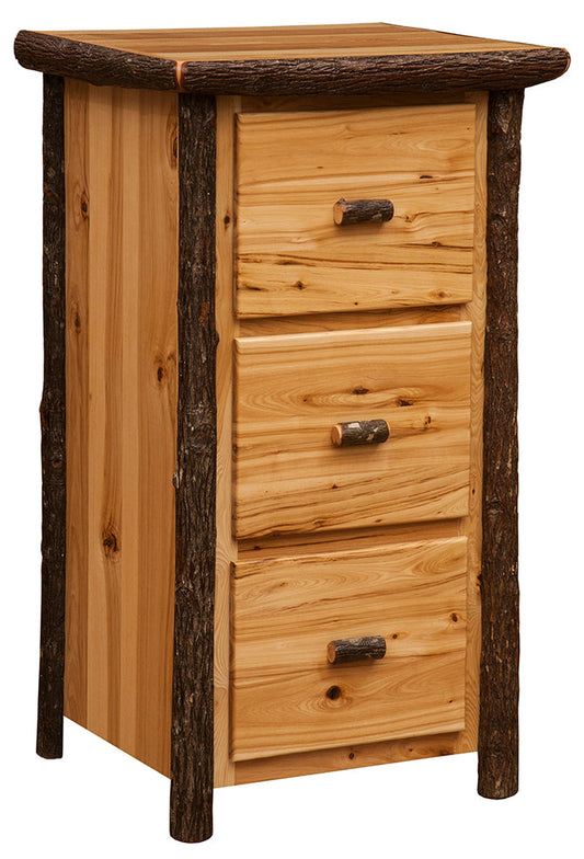 Fireside Lodge Hickory Three Drawer File Cabinet
