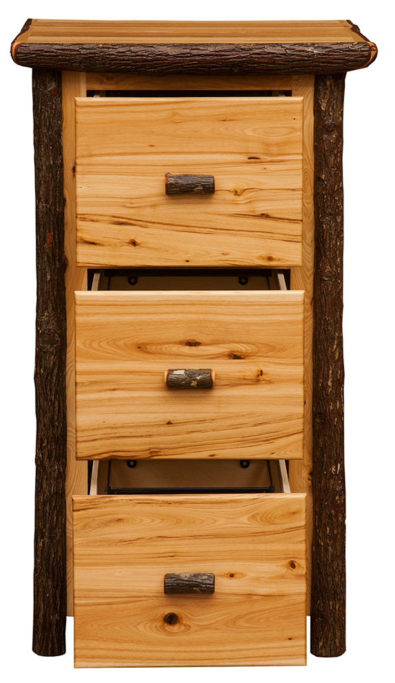Fireside Lodge Hickory Three Drawer File Cabinet