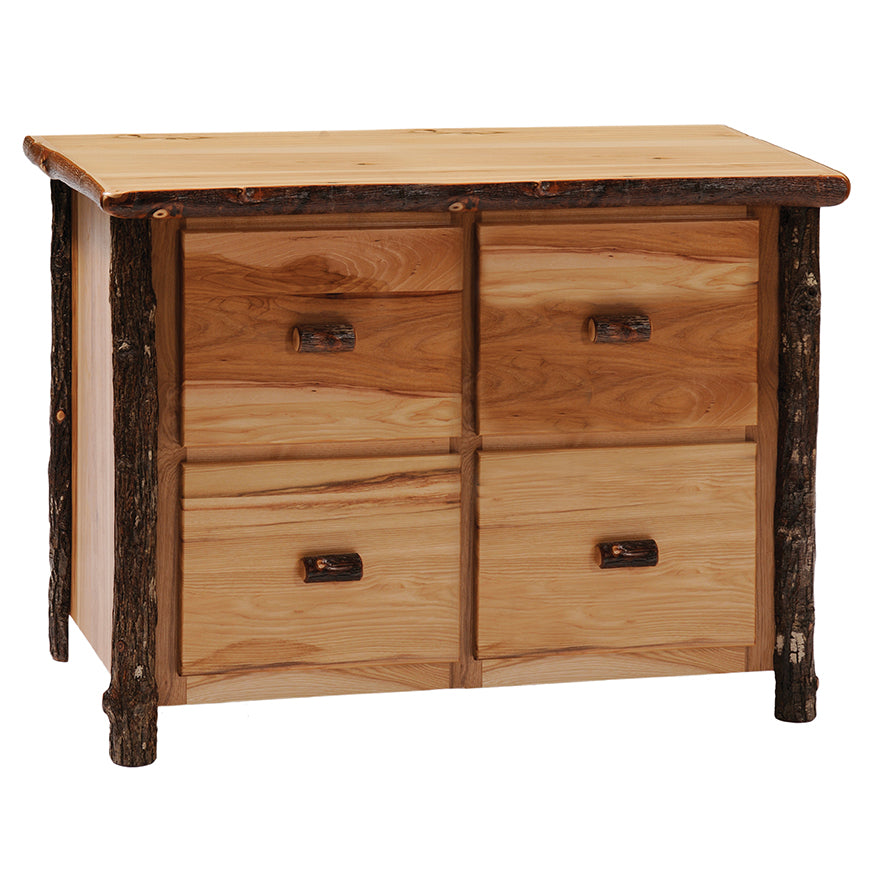 Fireside Lodge Hickory Four Drawer File Cabinet