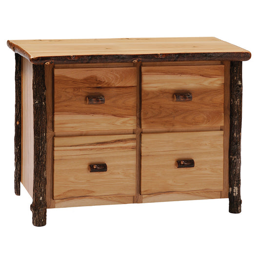 Fireside Lodge Hickory Four Drawer File Cabinet