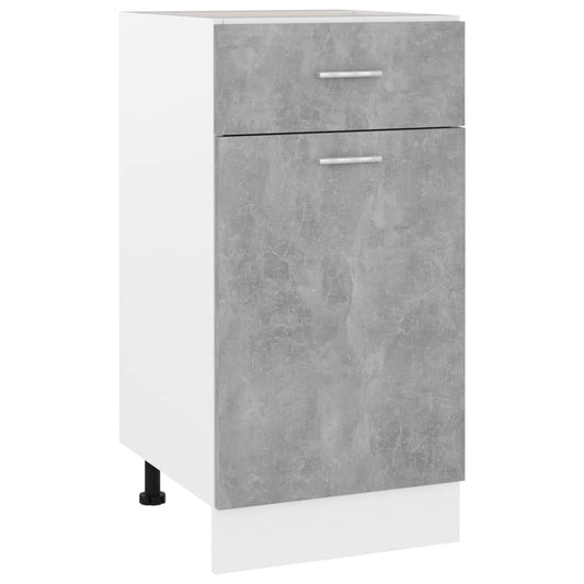 Drawer Bottom Cabinet Concrete Gray 15.7"x18.1"x32.1" Engineered Wood