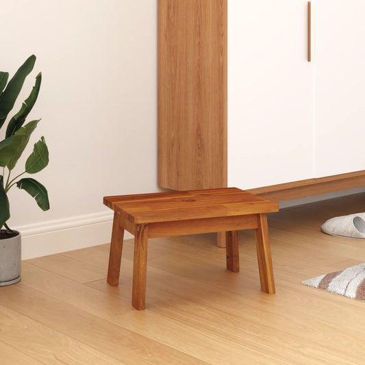 Step Stool 15&quot;X10.2&quot;X8.7&quot; Solid Wood Acacia