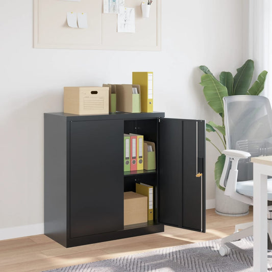 File Cabinet Anthracite 31.1"x15.7"x35.4" Steel