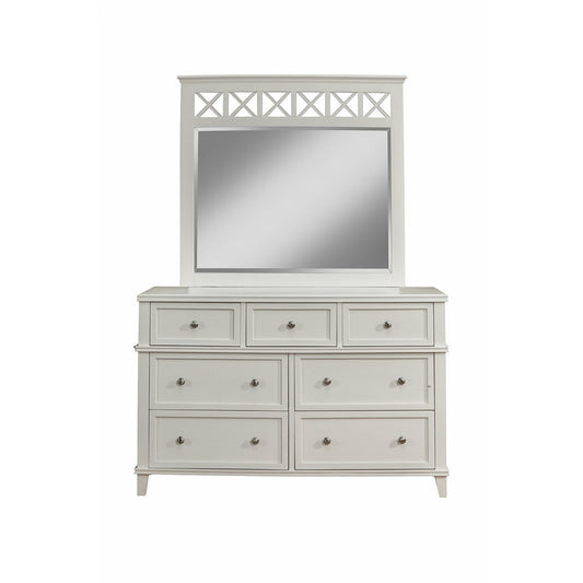 Skyline Decor Potter 7 Drawer Dresser, White