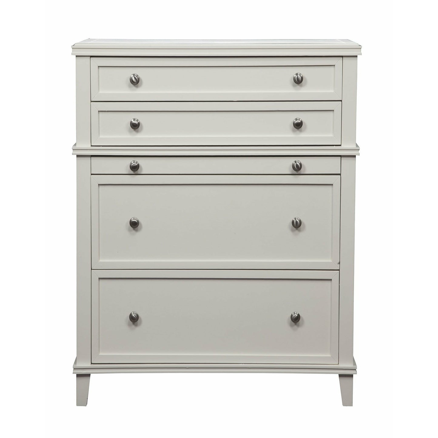 Skyline Decor Potter 4 Drawer Multifunction Chest w/ Pull Out Tray, White